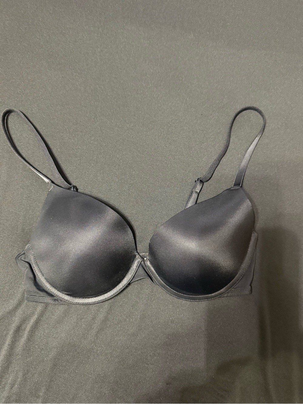 Victoria's Secret Black Satin T-Shirt Bra